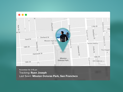 Daily UI #020 - Location Tracker