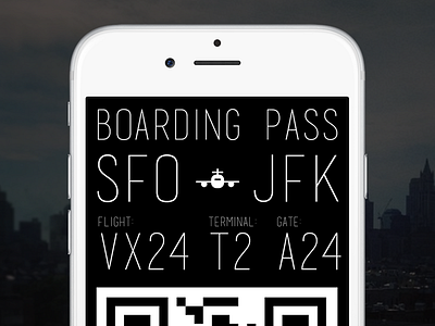 Daily UI #024 - Boarding Pass