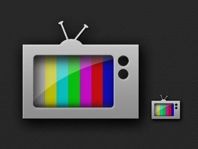 TV Rebound color bars icon icongraphy tv vector