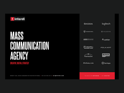 Agency Landing Page animation design typography ui ux web webdesign