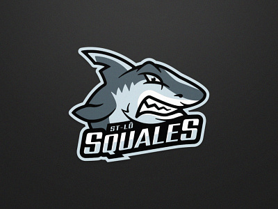 Squales - Roller Hockey - Logo 1 hockey ice hockey illustration inline hockey mascot roller hockey sports branding sports logo team logo vector