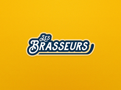 Brasseurs - Roller Hockey - Secondary/Wordmark Logo design hockey inline hockey logo roller hockey sports branding sports logo team logo wordmark