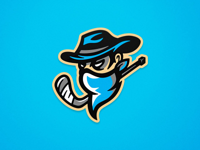 Outlaws - Roller Hockey - Mascot Logo design hockey illustration inline hockey mascot roller hockey sports branding sports logo team logo