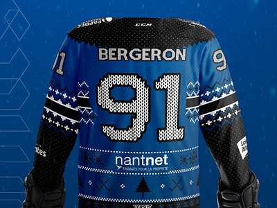 Corsaires de Nantes - Winter Jersey christmas ice hockey jersey sports winter