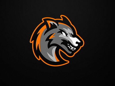 Loups Lorrains - Floorball - Mascot logo