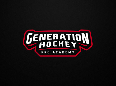 Generation Hockey - Ice Hockey - Secondary logo design hockey ice hockey illustration logo sports branding sports logo team logo