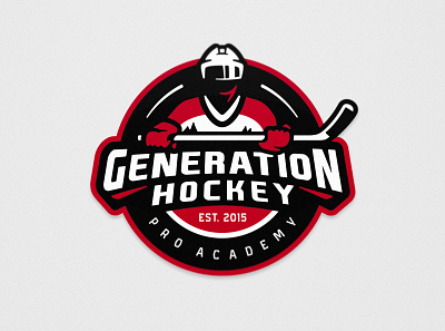 Generation Hockey - Ice Hockey - Primary logo design hockey ice hockey illustration logo sports branding sports logo team logo