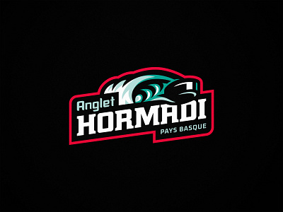 Hormadi Anglet - Ice Hockey - Secondary logo design graphic identity hockey ice hockey illustration logo magnus sports sports branding sports logo team logo visual identity