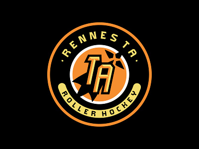 Rennes TA Roller Hockey - Secondary logo branding design hockey logo logotype roller hockey sports branding sports logo team logo