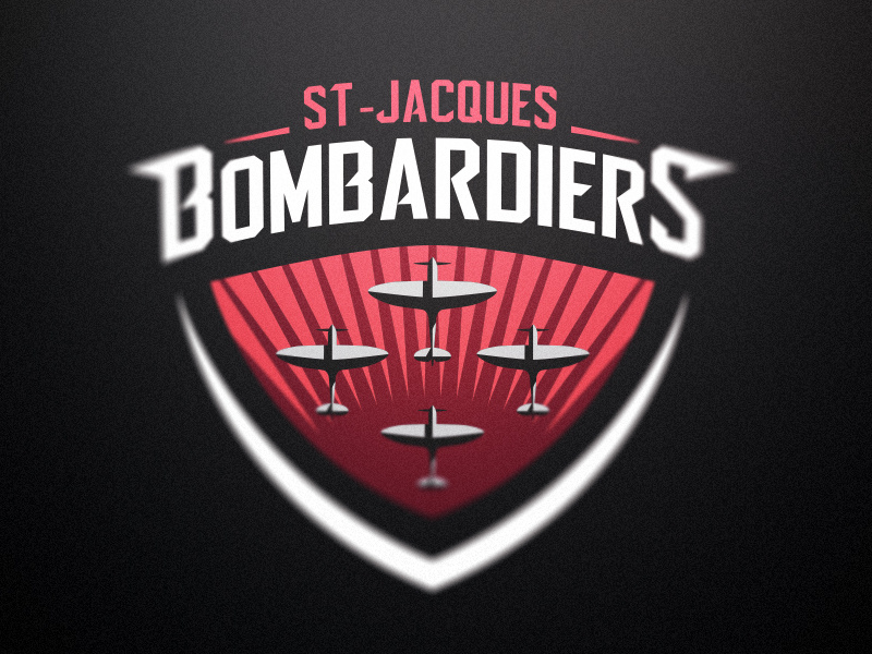 Bombardiers - St-Jacques Roller Hockey Club - Logo 2 hockey roller hockey inline hockey team logo mascot sports branding sports logo