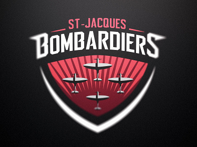 Bombardiers - St-Jacques Roller Hockey Club - Logo 2 hockey inline hockey mascot roller hockey sports branding sports logo team logo