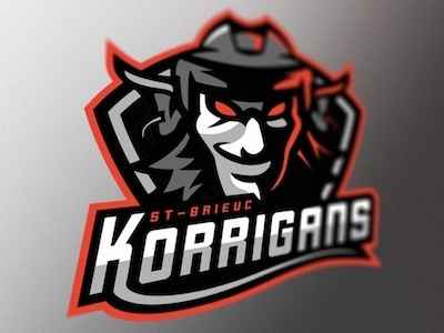 Korrigans - St-Brieuc - Logo 1 hockey ice hockey mascot sports branding sports logo team logo