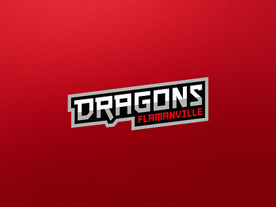 Dragons - Roller hockey - Secondary logo hockey inline hockey mascot roller hockey sports branding sports logo team logo