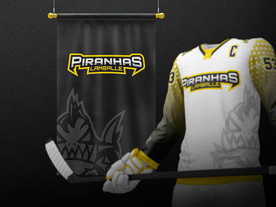 Piranhas - Roller hockey - Jersey branding design hockey ice hockey illustration inline hockey jersey logo mascot roller hockey sports branding sports logo team logo vector