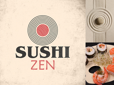 Sushi Zen Logo 30 day challenge adobe creation design digital art graphic design illustrator logo logo core sushi zen