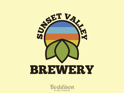 Sunset Valley Brewery adobe branding creation design digital art graphic design illustrator logo photoshop vector