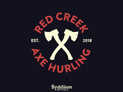 Red Creek Axe Hurling Logo