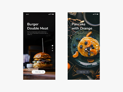 Daily UI 04 - Restaurant App app clean landing mobile app one page restaurant simple ux