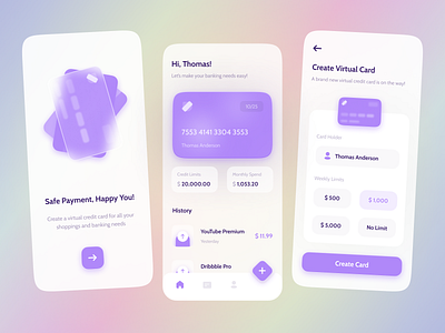 Mobile Banking App Concept app concept design mobile mobile app mobile design mobile ui subtle ui ui design ux visual design