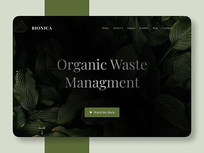 Green Business Home Page Concept