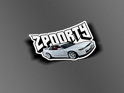 2poorty Silvia Sticker