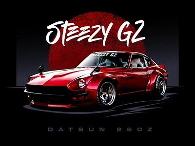 Datsun 260Z 260z car datsun design illustration jdm tunercar z30