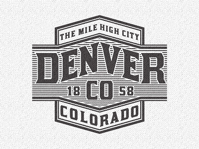 Denver apparel beer denver graphic label logo tshirt typography