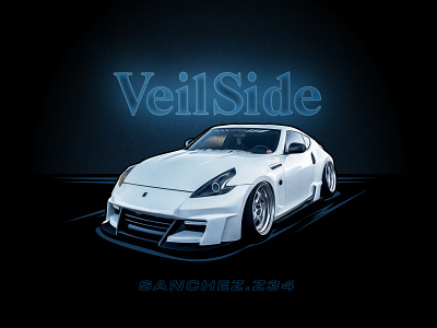 Nissan 370Z 370z car cars digital digital illustration digital painting illustration import car imports nismo nissan