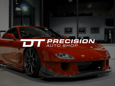 DT Precision Auto Shop apparel automotive automotive performance dom torreto fast and furious logo logodesign rebrand side project