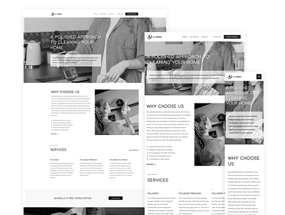 Get Polished Cleaning Website branding elementor responsive responsive design ui ux webdesign website wordpress
