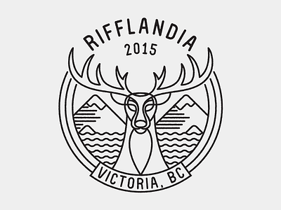 Rifflandia Deer deer illustration mountains music music festival strokes water