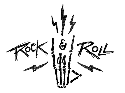 Rock N Roll Skeleton Hand rock rock roll skeleton sketches