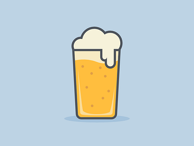 Pint affinity designer beer foam illustration pint vector