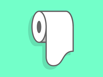 T.P. Roll affinity designer icon toilet paper tp