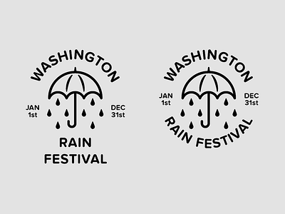 WA Rain Festival apparel festival graphic rain t shirt umbrella washington