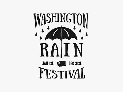 WA Rain Fest 2 festival rain raindrops umbrella washington