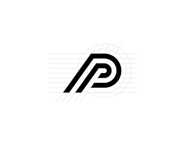 PP Monogram Logo Grid branding grid identity logo monogram