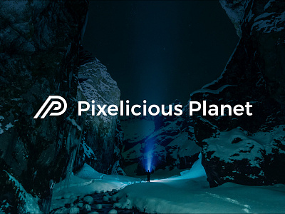 Pixelicious Planet branding design logo monogram travel