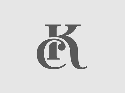 KC Monogram branding initials logo monogram wip