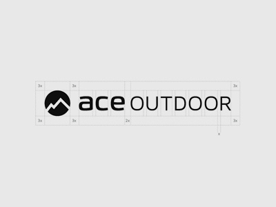 Ace ace branding icon identity logo outdoor typography