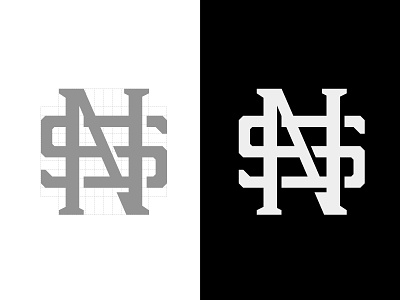 SN Monogram branding identity letters logo monogram