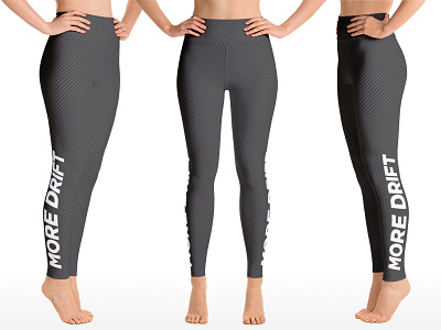 Carbonfiber Leggings Vertical apparel branding carbon fiber ladies fashion leggings merchandise race cars