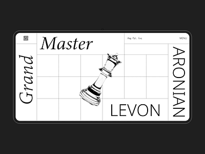 Official Website of Levon Aronian animation design illustration layout motion design ui uiux ux web design website