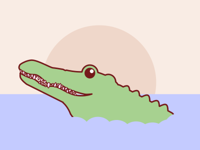 Kawaii Crocodile