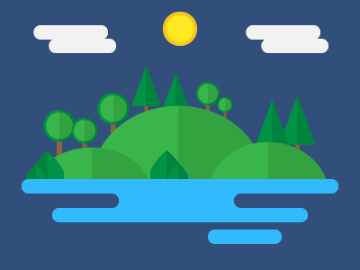 Simple Flat Landscape