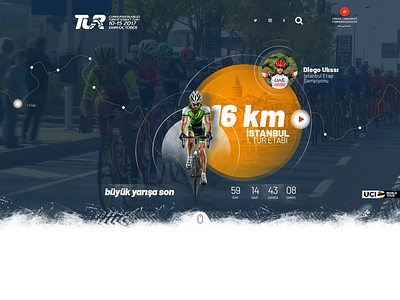 Tour of Turkey 2018 bike corporate site cycling cycling tournament design header hero image home sport türkiye ui ui design ux web design web page