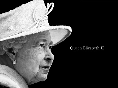Queen Elizabeth Digital Illustration adobe fresco apple pencil black and white digital illustration illustration ipad pro portrait