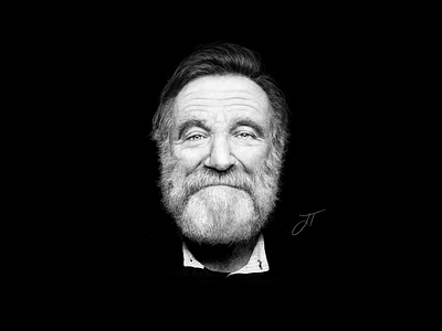 Robin Williams - Digital Illustration adobe photoshop sketch apple pencil digital illustration ipad pro robin williams