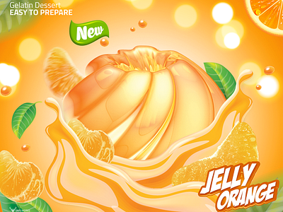 Jelly Orange food graphic design jelly labs orange splash
