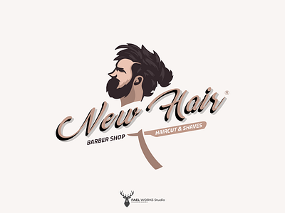 Barber Shop | Logo aleppo barber barber logo brand design dubai hair haircut new shaves